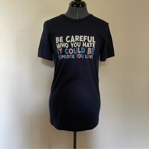 NWOT Navy LBGTQIA+ Pride Tee